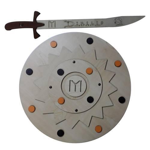 Wooden Toy Set 2gang, SHIELD + Kayi SWORD