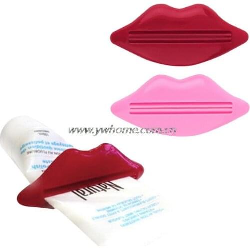 2 PCS Sexy Hot Lip Kiss Bathroom Tube Dispenser Toothpaste Cream Squeezer Selling