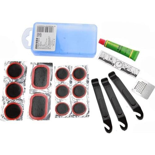 Mini Portable Bike Bicycle Repair Tire Tyre Tool Set Kit Rubber Patch Set 6 colors