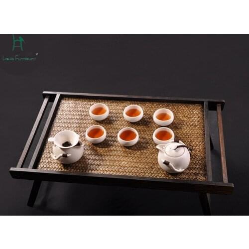 Louis Fashion tea table creative personality, small simple antique solid wood