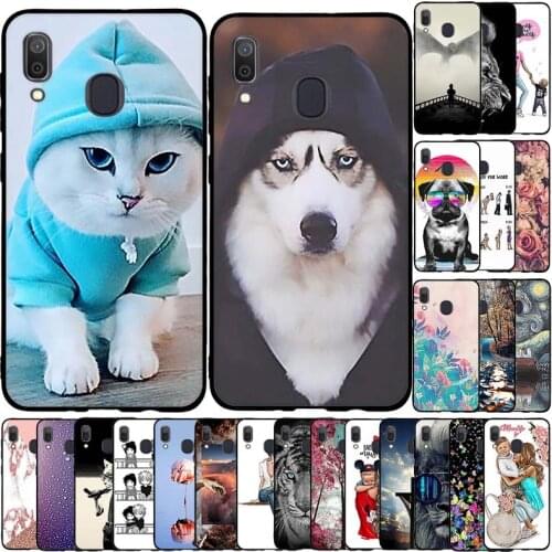 Soft Silicon Case For Samsung Galaxy A20 Case Soft TPU Funda Protective Bumper Phone Case For Samsung A30 Case Back Cover Shell