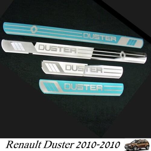 NEW DUSTER Stainless Steel Door Sills Scuff Plate fit for Dacia Duster 2010-2018