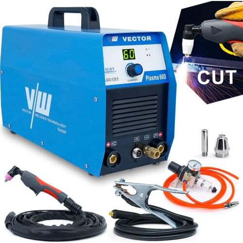 Plasma Cutter 60 Amp Plasma Cutting Machine 20mm Cutting Thickness Portable Plasma Welder IGBT Inverter Digital Plasma Welding M