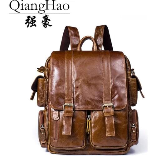 QIANGHAO Large Men's Bags