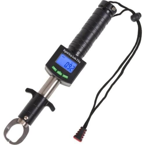 Mounchain Fish Gripper 25Kg/55Lb Portable Electronic Control Fish Lip Tackle Grabber Tool Fishing Grip Holder Stainless Weight