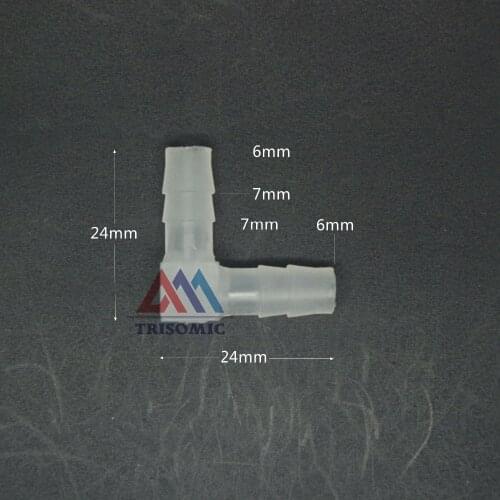 6mm Elbow equant Connector Equal Tube Joiner Material PP Plastic Fitting Fish Tank Airline Aquarium