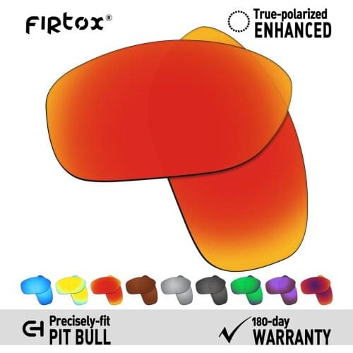 Firtox True UV400 Polarized Lenses Replacement for-Oakley Pit Bull OO9127 Sunglasses (Compatiable Lens Only) - Multiple Colors