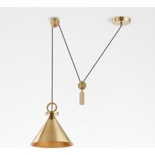 Modern LED Pendant Lights Copper Lights Kitchen Dining Room Hanging Lamps Indoor Living Room Lighting Restaurant Light Fixtures