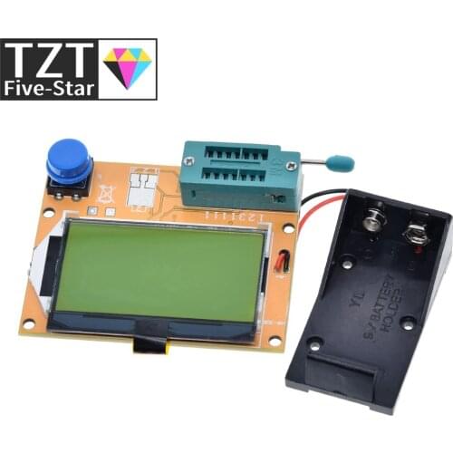 ESR Meter Mega328 Transistor Tester Digital V2.68 ESR-T4 Diode Triode Capacitance MOS/PNP/NPN LCR 12864 LCD Screen Tester