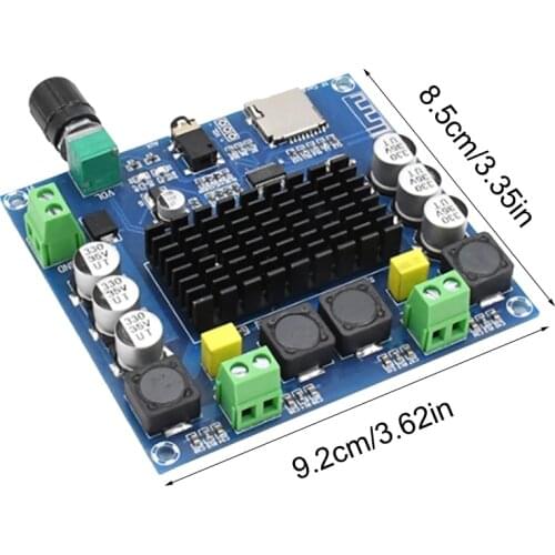 XH-A105 Bluetooth5.0 TDA7498 Wireless Digital Power Amplifier Stereo Board 2x100