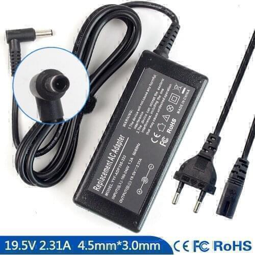 19.5V 2.31A Notebook Ac Adapter Charger for HP Split x2 13-G210DX 13-G260BR 13-M110BR 13-G110DX 13-G118CA 14-V012TU 13-M001XX