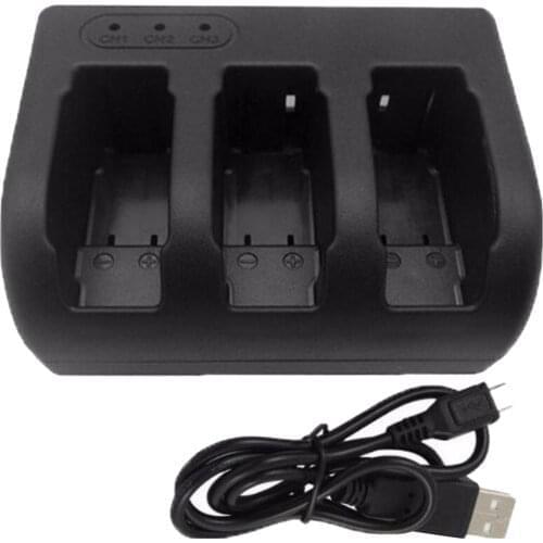 3 Port Slot Battery Charger For Go Pro Gopro 8 5 6 7 Black Sport Camera Accessory With Usb Cable Travel