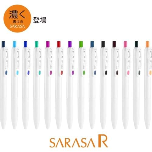 ZEBRA SARASA Clip JJ29 Limited Gel Pen Water Based Thick Ink 0.4mm Writing Point Office and Student Exam Stationery Supplies