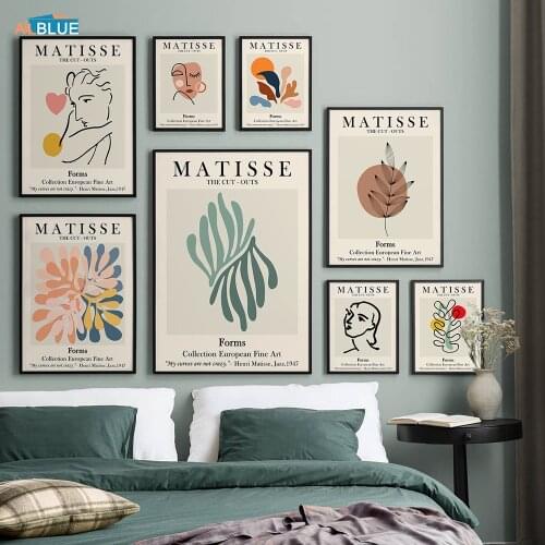 Henri Matisse Woman Body Line Abstract Art Canvas Painting Vintage Poster Modern Decorative pictures for Living Room Home Decor