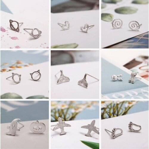 2021 New Korean Style Allergy Free S Material Woman`s Stud Earrings 32 Styles Available Earrings for Women Jewelry Wholesale