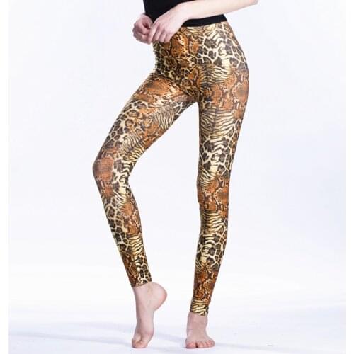 GodierWomen SexyLeggings Python Pattern Printing Women Leggings Fashion Elastic Popular Stretch Leggings Capris 4 ColourxJc0044
