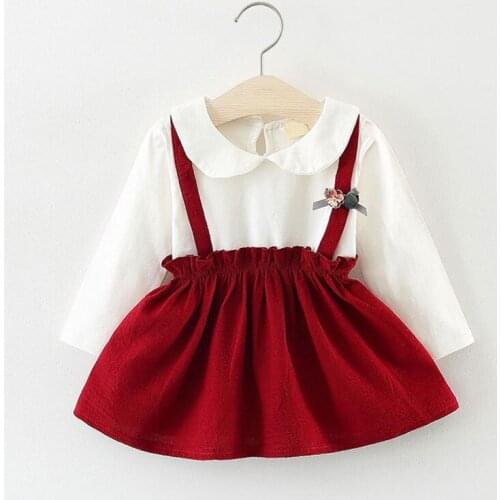 1st baby girls Spring fall clothes Christmas dress for newborn baby girls clothing birthday princess long sleeve dresses dress