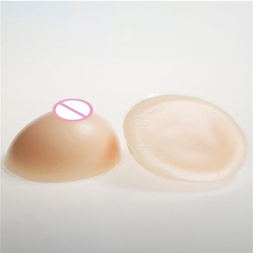 1600g/pair Classic Round Silicone Boobs Breast Form Enhancer Sexy Nipple Realistic Boobs Tits For Crossdresser Shemale