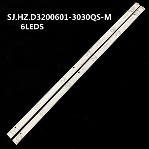 2PCS For TV LCD backlight bar SJ.HZ.D3200601-3030QS-M 6LEDS 100%NEW