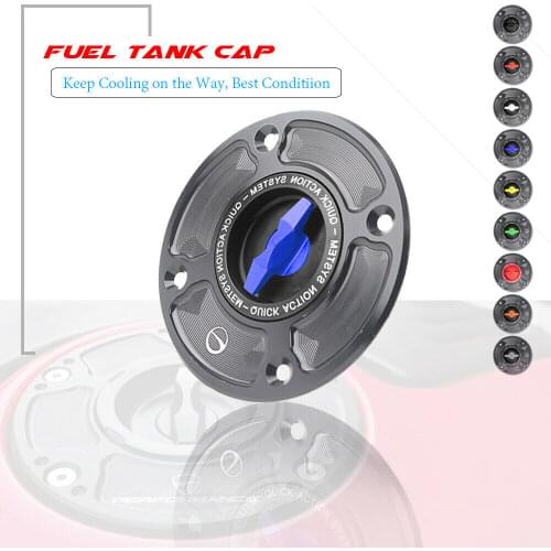 CNC Aluminum Keyless Motorcycle Fuel Gas Tank Cap Cover For SUZUKI GSF600 2000-2001 BANDIT 1996-2005 GSX1250S 2001-2004