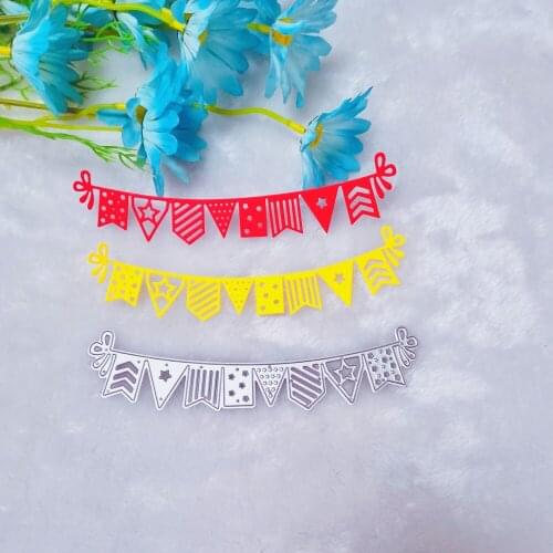 Banners Flags Craft Metal Cutting Dies Stencils Scrapbooking Decor Embossing Folder Carbon Steel Paper Cards DIY Die Cuts New