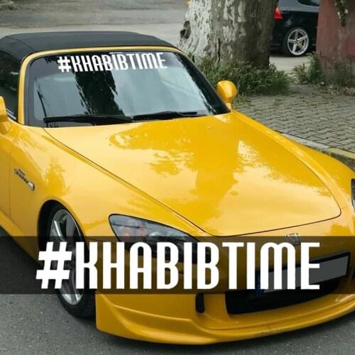 CK20037# Vinyl Decal #KHABIBTIME Car Sticker Waterproof Car Styling Decor on Motorcyle Truck Bumper Rear Window