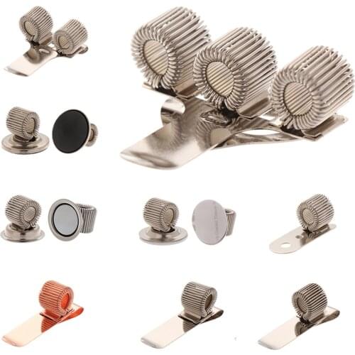 1 PC Portable Metal Pencil Holder Single/Double Opening Spring Pen Clip Triple Orifice Elastic Loop Pen Folder Writing Supplies