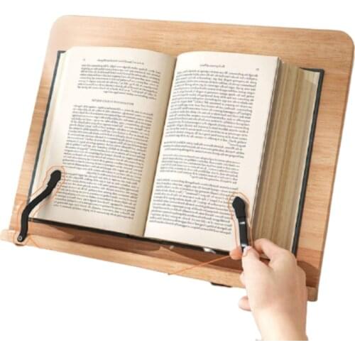Home Decor Reading Frame Wood Multi Functional Book Holder Stand for Reading Adjustable Bookstand Laptop Christmas Gift
