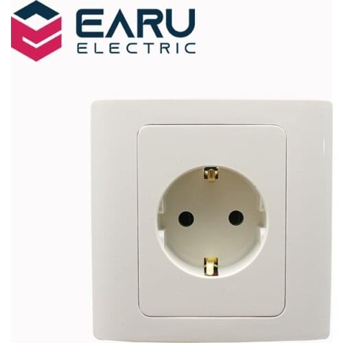 EARUELETRIC Sockets With Grounding