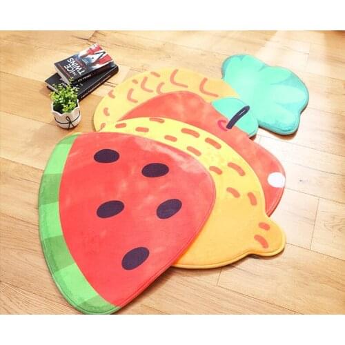 Fruit floor mat Water Absorption door carpet bathroom door mat bedroom household foot cushion bathroom door and anti -slip rug