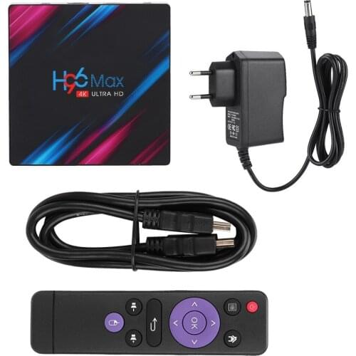 H96 Max Android 9.0 Smart TV Box RK3318 4+32G 1080P 4K 3D Video Media Player H.265 Media Player BT4.0 2.4G 5G Wifi TV BOX