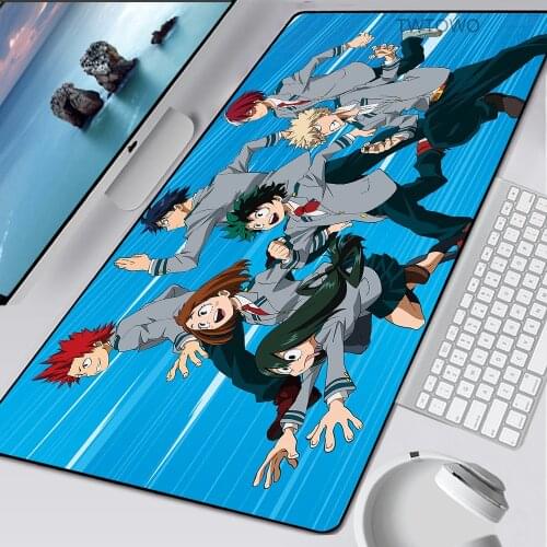 90x40cm My Hero Academia Mousepad Anime Gamer Gaming Mouse Pad Large XXL Computer Accessories Big Keyboard Laptop Speed Desk Mat