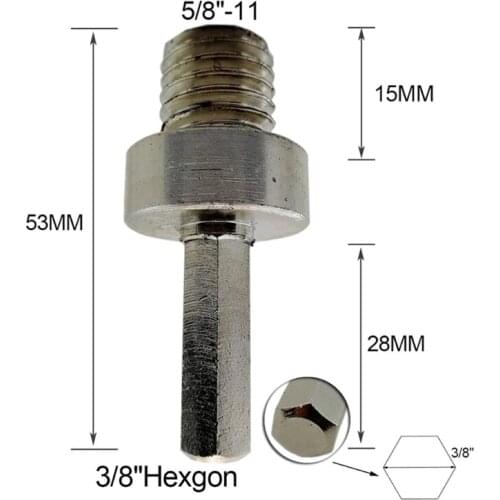 M3GA M14 Wire Adapter M10 Wire Button Automobile Polishing Machine Variable Angle Grinder Polishing Wheel Polishing Adapter