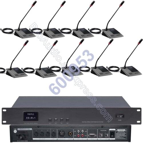 MICWL Pro Discussing 1 Chairman 14 Delegate Classical MIC Meeting room Wired Conference System max. 255 unit