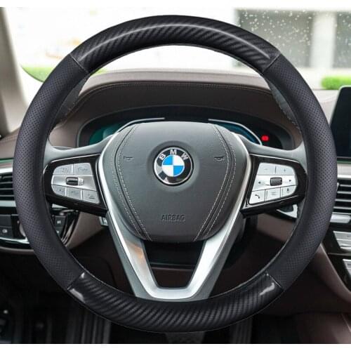 Genuine leather 38CM Car Steering Wheel Cover for BMW X1 X2 X3 X4 E84 F84 F39 E83 F25 G01 F97 F26 G02 F98 Auto Accessories