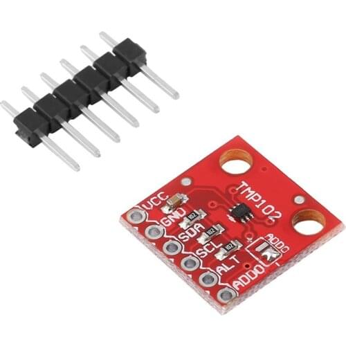 NEW High Precision Digital Temperature Sensor Board Module TMP102 1.5cmx1.5cm With Pins Practical Accessories