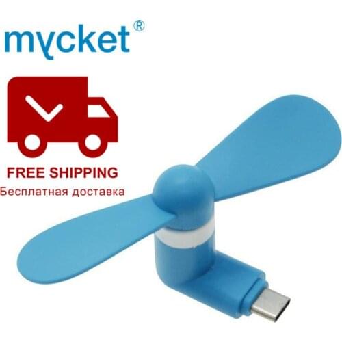 MYCKET Mini Portable Type C Mobile Phone Cooling USB Fan For Android Phone Huawei V9 Samsung Galaxy S9 S8 Plus Google Pixel