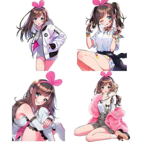 Three Ratels CA22 kizuna AI PVC poster cartoon anime car hood sticker laptop decal home decoration accessories