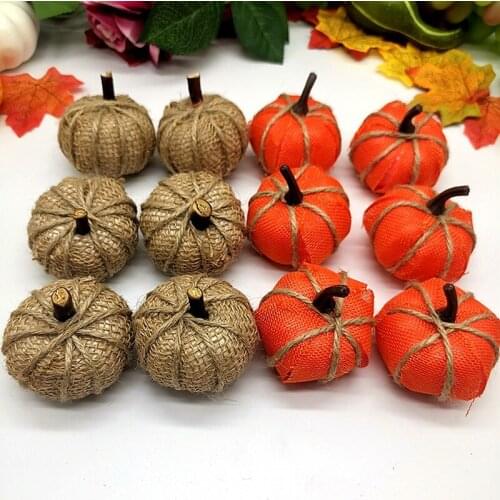 Realistic Mini Foam Pumpkins Artificial Vegetables Models For Halloween Christmas Birthday Party Decorations Photography Prop