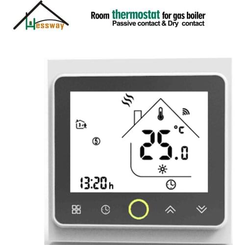 HESSWAY Boiler Room Thermostat Temperature Controller by Gas Boiler&Dry contact