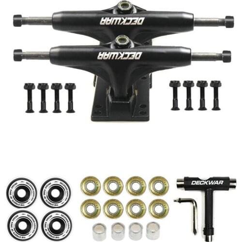 Top!-DECKWAR Double Rocker Action Wheel Street Wheel Four Wheel Skateboard Trucks Line Wheel 95A Stunt Wheel Skateboard Bridge