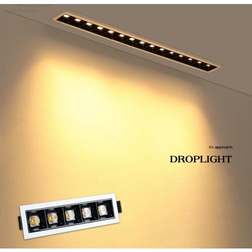 Dimmable Recessed Strip CREE LED Ceiling Lights 2w 4w 6w10W 20W 30W COB LED Downlights AC85~265V LED Strip Lamp Indoor Lighting