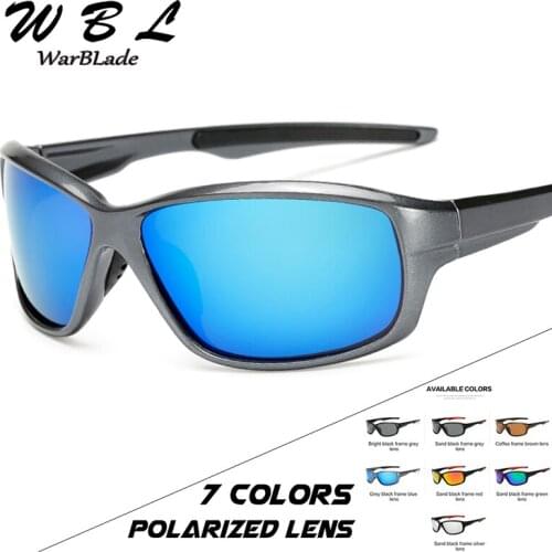 WarBLade Men Gradient Frame Sunglasses Polarized Driving Sports Women Glasses green red blue Color Lens 2019 Classic