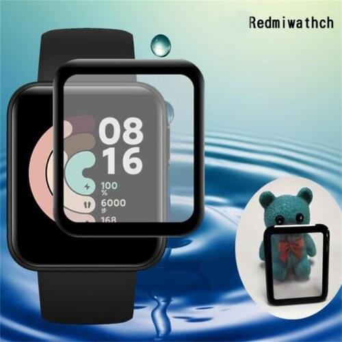1/2PCS Screen Protector 3D Curved Edge HD Soft Glass Film For Xiaomi Redmi Watch MI Watch Lite Protective Film High Quality