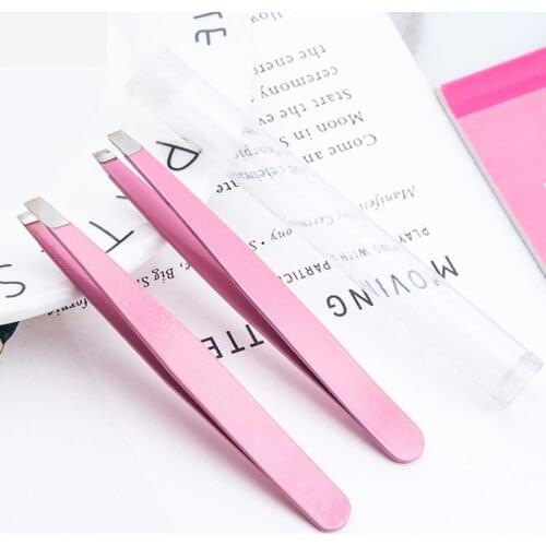 1pcs Eyebrow Tweezers Stainless Steel Face Hair Removal Eye Brow Trimmer Eyelash Clip Makeup Tool Herramientas De Maquillaje