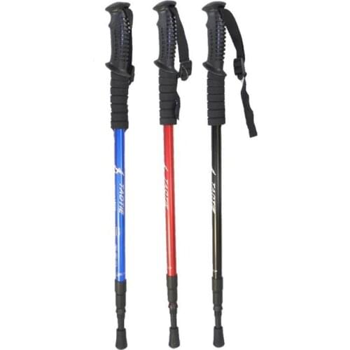 2pcs/lot Anti Shock Nordic Walking Sticks Telescopic Trekking Hiking Poles Ultralight Walking Canes 53-110cm