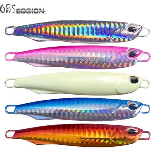 40g 60g 1pcs Micro Slow Jig Lure Sinking Hard Metal jigging Lead bait isca Saltwater Drager Artificial Fishing lure pesca Tackle