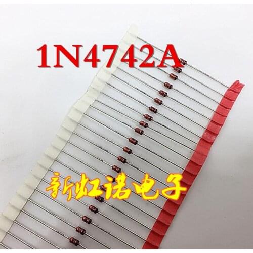 5Pcs/Lot New Original 1W Zener Diode Glass N4742 1n4742a 12 V 20 Clap Integrated circuit Triode In Stock
