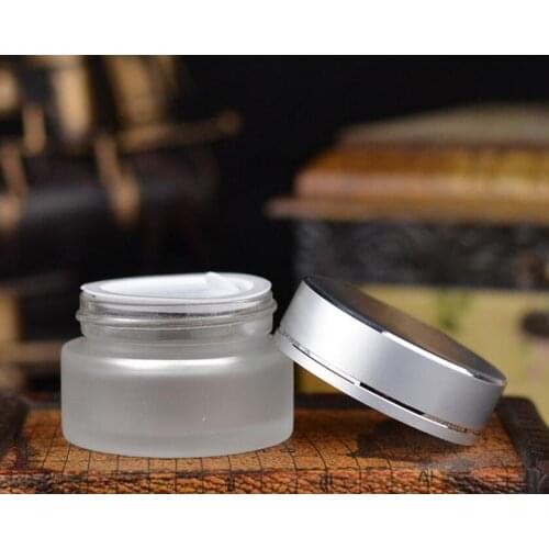 Free shipping 100pcs 50g frosted glass jars, 50ml frost cream jars, skin care cream bottles, cosmetic containers lin3576
