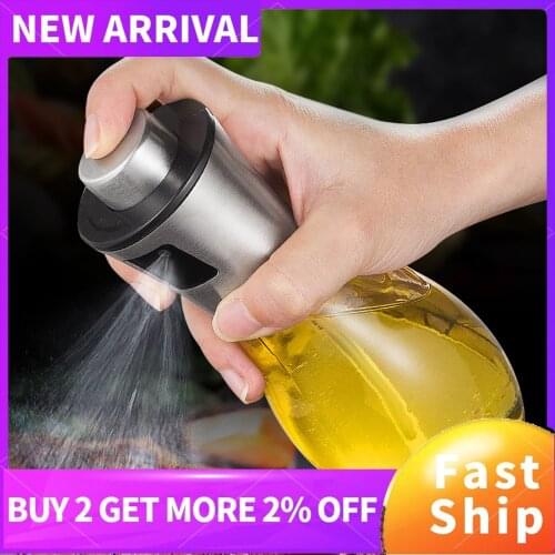100ml/200ml Spray Bottle for Oil Olive Sauce Dispenser Seasoning Baking Cooking BBQ Glass Oil Sprayer Kitchen Tools